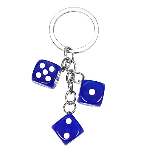 サイコロ キーホルダー 飾り ダイス ペンダント キーチェーン キーリング アクセサリー 雑貨 クリエイティブ 誕生日プレゼント ギフト