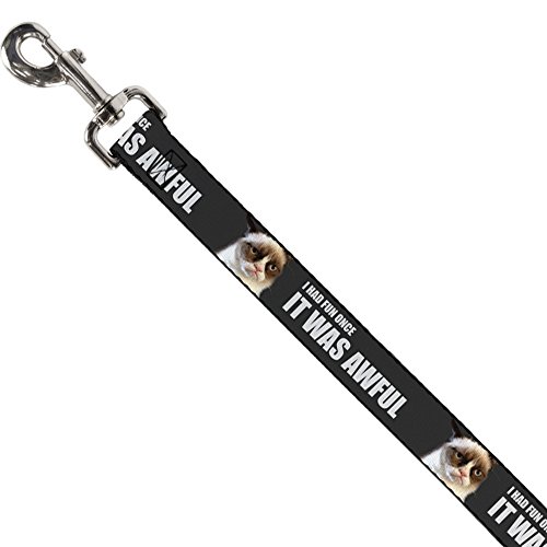 Pet Leash Grumpy Cat I Had Fun Once Buckle Down 6 pi