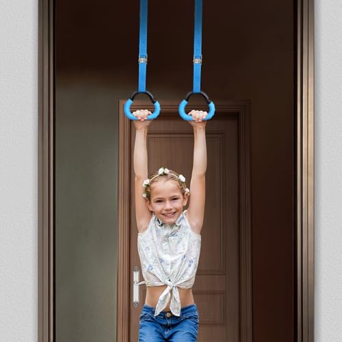 Anillas Gimnasia VICASKY con Correas Ajustables 1m Azul miniatura 5