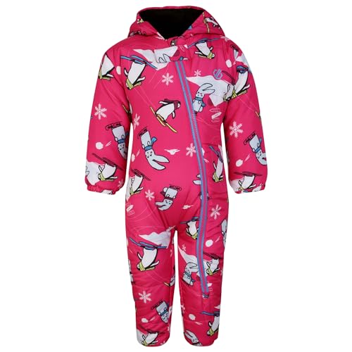 Dare 2B Baby Bambino II Snow Animals Waterproof Snowsuit (24-36 Months) (Pure Pink)