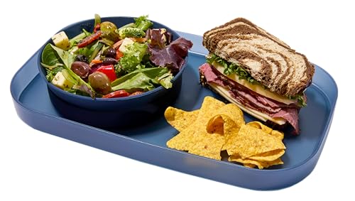madesmart Dipware Soup and Sandwich Plate Midnight