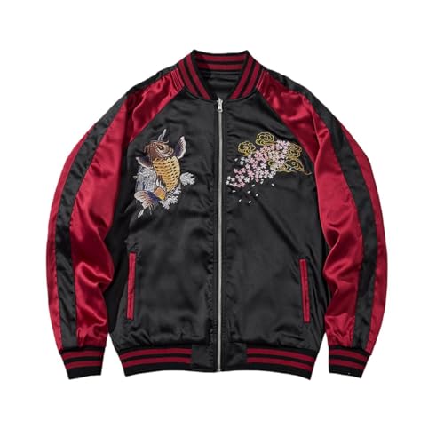 Veste de baseball style chinois d'exception avec broderies traditionnelles - 3