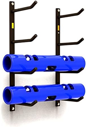 Snowboard Storage Rack，Tall Floor Yoga Mat Rack, Wall Mount Yoga Mat Organizer Rack, Black Steel Foam Roller Holder, 2/4/6-Tier Large Capacity Exercise Mats Display Stand, 35cm/70cm/110cm Ta