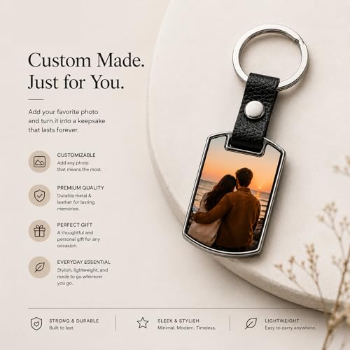 Image of magical gifts Customized Keychains, Unique Personalized Key RIngs and Charms with Your Photos /Name /Design for Bags /Bikes /Car and Gifting Purposes