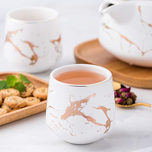 Jusalpha Marble Porcelain Teapot Set thumb #3