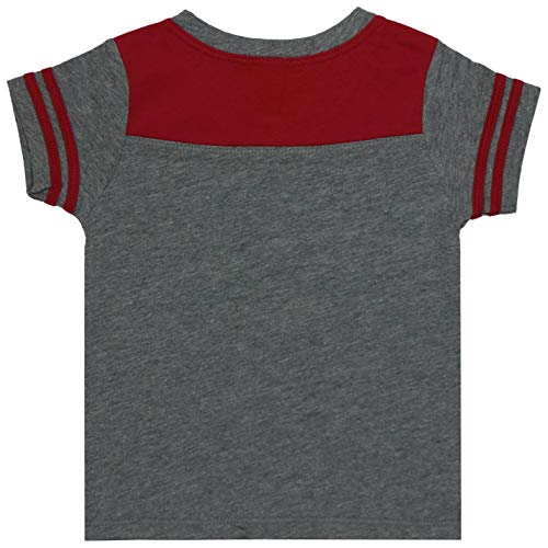 Image of ToBeInStyle Kids Boys Girls Cotton Jersey Contrast Raglan V-Neck Tee T-Shirts