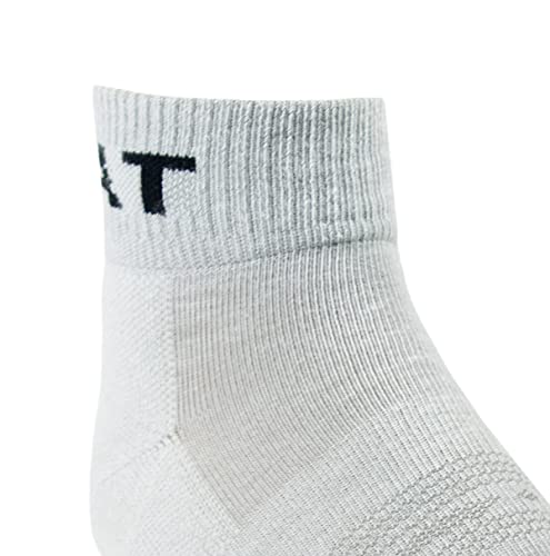ARIAT Lightweight Breathable Western Quarter Crew Grey Socks, 2-Pair Pack, Large3