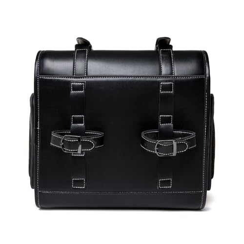 Bolsa trasera rígida impermeable para motocicleta Suzuki Boulevard C90 2005-2022, con gran capacidad de almacenamiento, hecha en cuero PU miniatura 6
