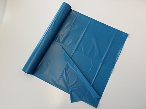 Lote de 250 bolsas de basura (120 L), color azul