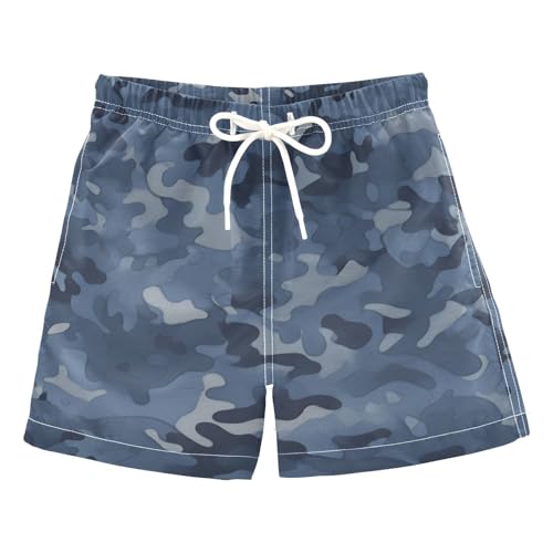 Boys Swim Trunks Infant Baby Boy Stretch Swim Shorts Quick Dry Baby Kid Beach Shorts Swimwear 2T Vator Blue Camo