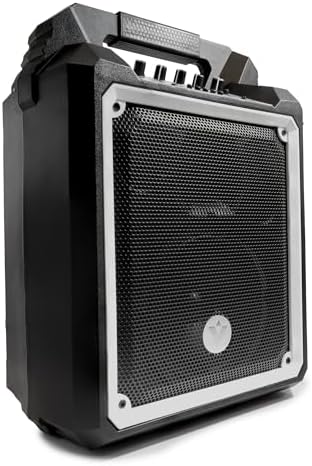 VOYZ 100W VZ-AB6 Bluetooth Portable Speaker - Wireless, Rechargeable Battery, Rugged Design with Built-in Sub-Woofer, FM Radio, USB, MP3 - Elevate Your Outdoor Audio Experience