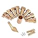 Cunyuer Wood Burning Tips, Wood Burning Tool Pen Tips, Stippling Tips for Wood Pyrography, Walnut Hollow Wood Burning Tips Only, Brass Tip Sets for Carving Embossing