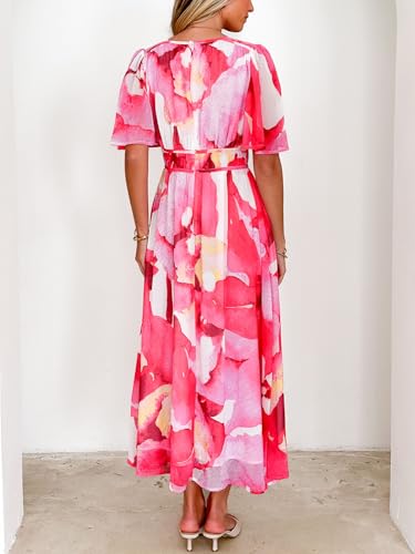 Image of Flessibili Womens Summer Floral Maxi Dress Wedding Guest Party Long Dresses 2026