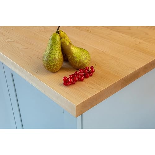 Top Worktops Solid Maple Worktop 3m x 620mm x 40mm – Premi