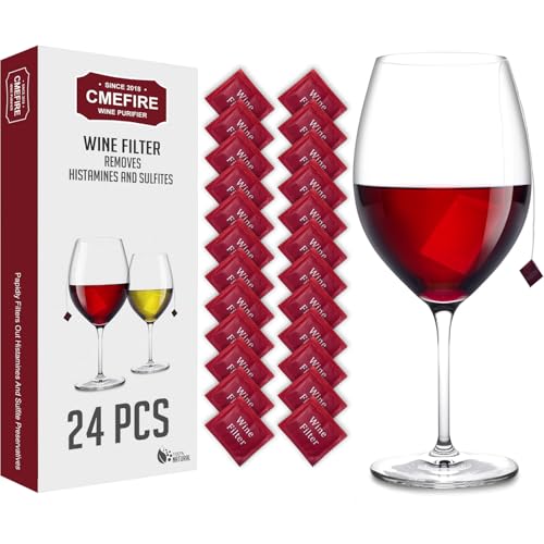 Wine Filter Bags Sulfite Remover & Histamine Filter Red White Wine 24Pack