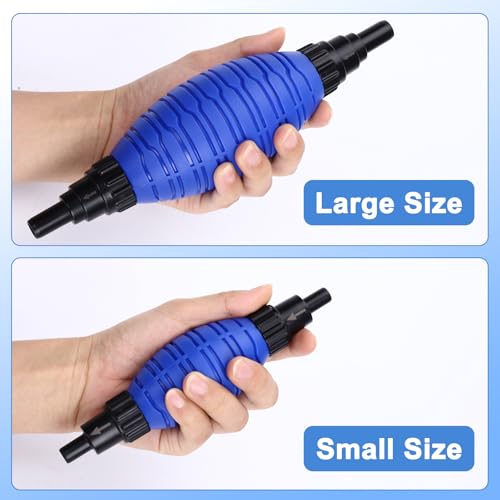 Image of fishkeeper Siphon Ball Pump Head Replacement - 256GPH High Pressure Quick Start Vacuum Pump, Compatible with FK018 and Most Manual Aquarium Gravel Cleaners for Easy Water Change (Large)
