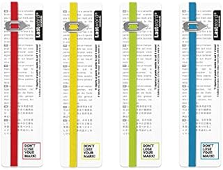 Lastword Bookmarks - Elastic Bookmark Perfect for Any Book, Office - Bookmarks for Women - Bookmarks for Men - Bookmarks for Children - Don't Lose Your Mark, Designed in Italy Book Marks (Combo Pack)