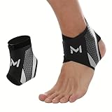 Sprunggelenkbandage, Professionelle Fußbandage Einstellbar & Flexibel, Unisex Knöchel-Bandage für Sprunggelenk- Sport- Fußball -Knöchel Gegen Umknicken (Grau)