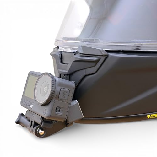 Fijación frontal de casco para grabar motovlogs con DJI y Insta360 set 3