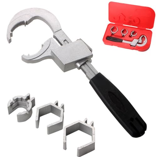 HZACHYX multifunctional sink wrench, adjustable double end wrench, water pipe maintenance and household accessories manual tool