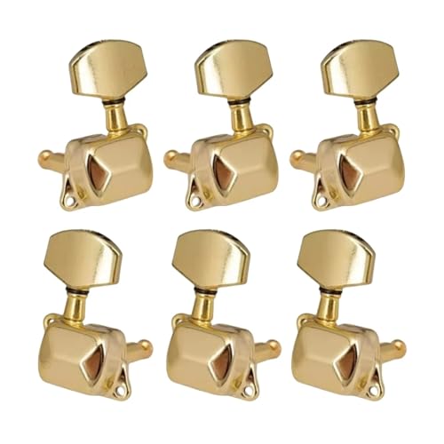 Têtes de machine d'accordage semi-fermées pour guitare acoustique 3x3 or