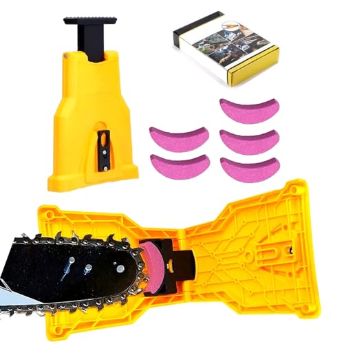 kimeo-s Affût’PRO – Affûteur de tronçonneuse ultra-rapide, précision instantanée Affûteur de tronçonneuse professionnel avec aiguiser, outil de précision pour bûcherons