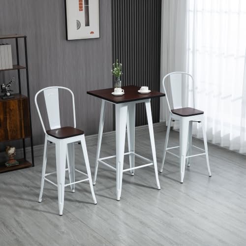 HOMCOM 3 Piece Pub Height Set