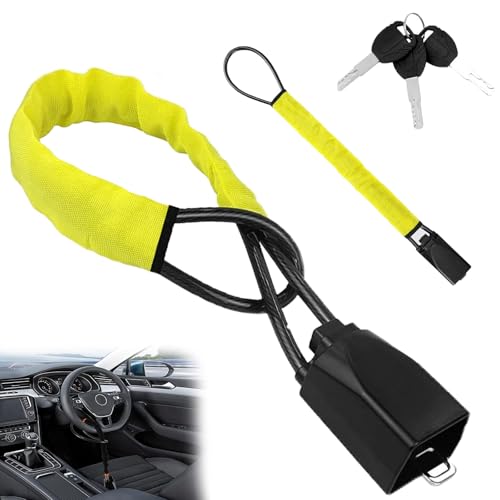 Steering Wheel Lock, Seatbelt Steering Wheel Lock, Wtih 3 Keys,