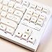 MOA Profile Cute Cat Keycaps, 124keys PBT Keycaps Set, Minimalist White Keyboard Caps, Custom Dye Sublimation Key Caps for 61/64/68/84/87/100/104/108 Cherry MX Mechanical Keyboards(124 Keys)