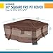 Duckcovers Ultimate Waterproof 32 Inch Square Fire Pit Cover, Patio Furniture Covers