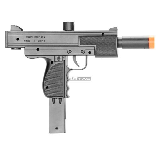 BBTac M36 Airsoft Spring Gun SMG, Powerful 250 FPS with 18 Round Clip/Magazine