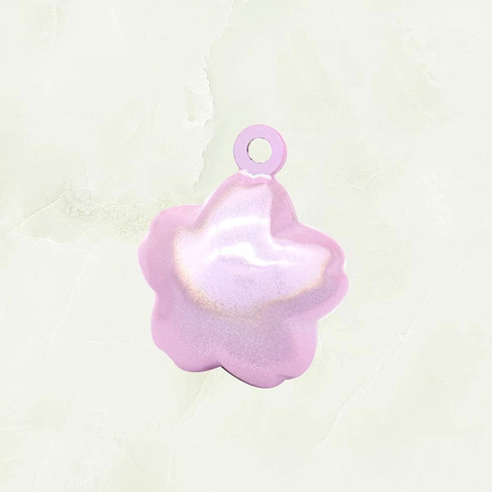 Alipis Cherry Blossom Water Bells Pendant Accessories Copper Bell for Hanging Decorative for Keychains Bracelets and Crafts Peaceful Japanese Design