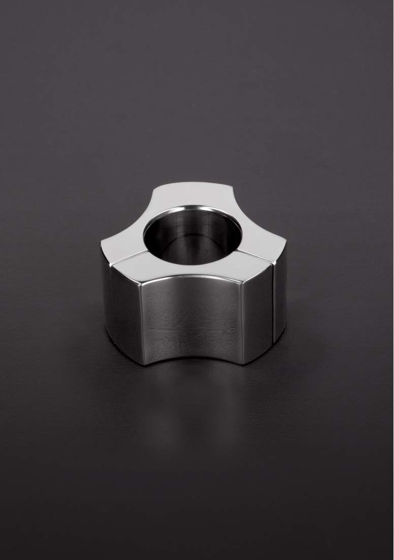 Shots Toys Triune Deluxe Magnetic Ball Strecthers Gaine pour Pénis Argent