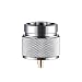Kbrotech Camping Stove Adapter 1LB Propane Small Tank Input and a Lindal Valve EN417 Output Outdoor Cylinder LPG Canister Convert (Gray)