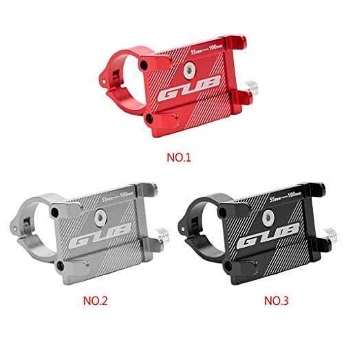 Bicicleta Phone Holder ajustável apoio do suporte Cradle liga de alumínio guiador Mobile Phone Clipe