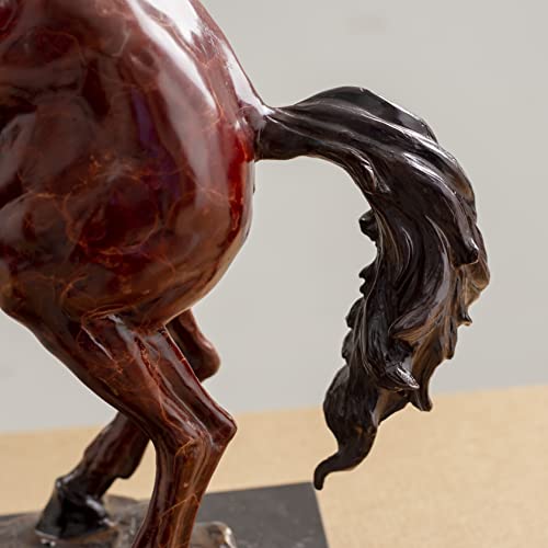 Youfine Big Size Hoof Horse Statue,Real Bronze Casting, 28.3 Inches Animal Statue For Home Garden Decor #TOP7