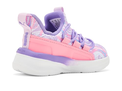 Image of PUMA Girls One 4 All Slip-On Shoes (Toddler) White /Lilac Frost /Pearl Pink 9.5 Medium Toddler