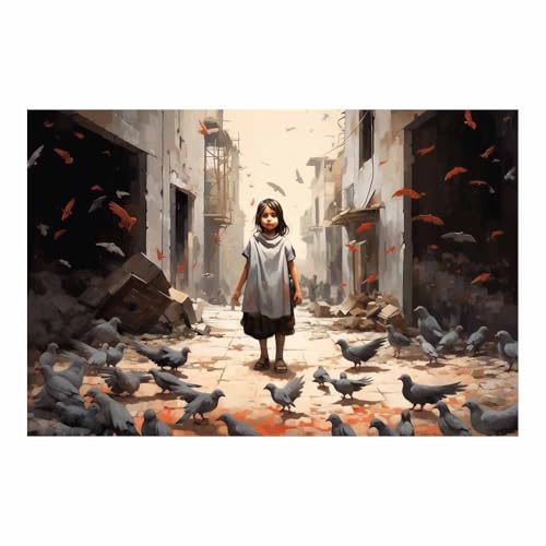 Toile peinture tableau art moderne portrait modifié vintage TERUEA