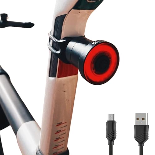 TÖLS Luz traseira bicicleta Aina - LED recarregável USB, 30 LM e 4 modos - luz traseira MTB com uma vida útil de 2 a 8 h - LED potente com fixação universal