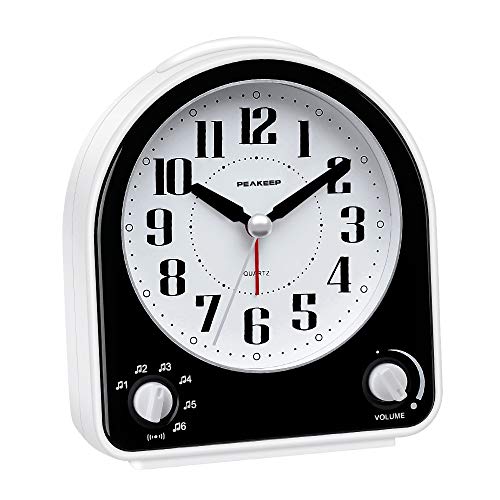 Peakeep Non Ticking Analog with Multiple Alarms review image