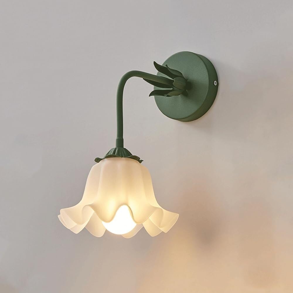 Applique murale moderne verte de chambre E27 luminaire tête de lit salon entrée