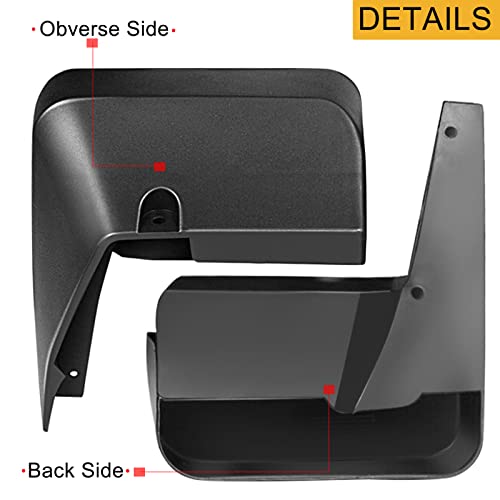 Yhtauto Set Of 4 Mud Flaps Splash Guards Accessories Replacement For Subaru Forester 2014-2018 Sport Utility, Front And Rear Lh Rh, Black #TOP3