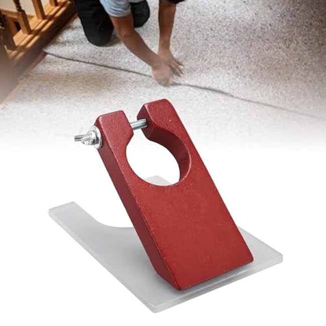 LiebeWH Shearing Guide for Carpet Trimmer, Wood Easy to Install Rug Tufting Carving Holder Base for Keeping Rugs Flat, Excluding Carpet Trimmer (Rosewood Handle)