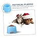 Happyyami Bright Colored Plastic Dog Bowl Pet Food Container for Dogs Cats Easy to Clean Material for Food Water for Everyday Use