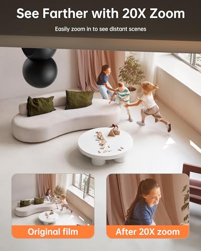 FOSCAM 3K 5MP WiFi Pet Cameras for Home Security, 2.4GHz Indoor Camera Baby Monitor with 360° Pan Tilt, 2-Way Audio, 20X Digital Zoom, Night Vision, AI Human Detection, Cloud & SD Card Storage thumbnail 3