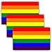 Anley 5 "X 3" LGBT Pride Decal 3Pcs - Drapeau arc-en-ciel Lesbian Gay Bisexual Transgender Pride Autocollants r¨¦fl¨¦chissants pour voiture - Pack de 3
