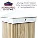 WeatherPRO 4x4 Post Caps White (Fits 3.5” x 3.5” Wood Posts), Gloss Powder-Coated Aluminum, Fence, Mailbox, Dock and Deck Post Cap, Outdoor Rustproof Metal Cover, 10-Pack, Sold by U.S. Company