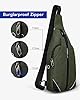 WATERFLY Anti-Diebstahl Sling Bag: Damen und Herren Brusttasche Hippie Crossbody Bag Multipurpose Daypack #2