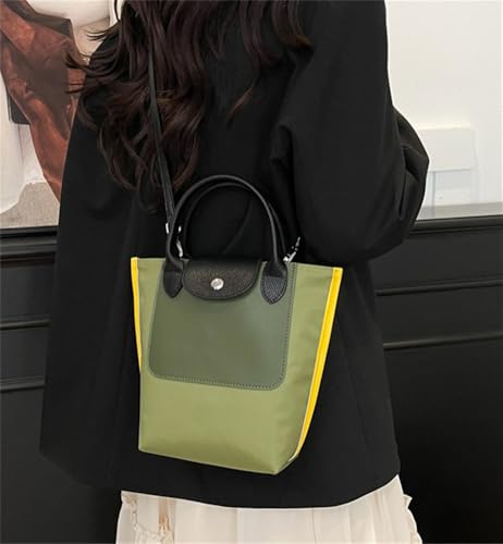 Casual Nylon Shoulder Bag Large Tote Handbag Patchwork Crossbody Purse for Women Commuting Shopping Travel3