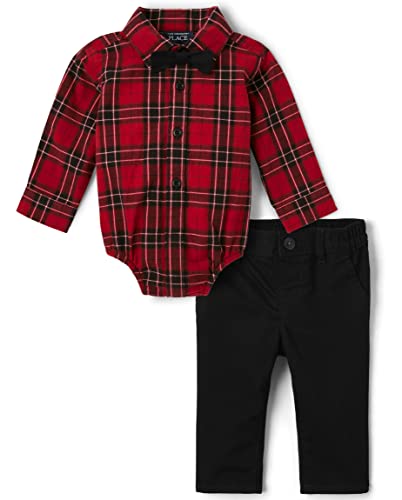 Image of The Children's Place unisex-baby Long Sleeve Bodysuit and Pants Set 2-pack